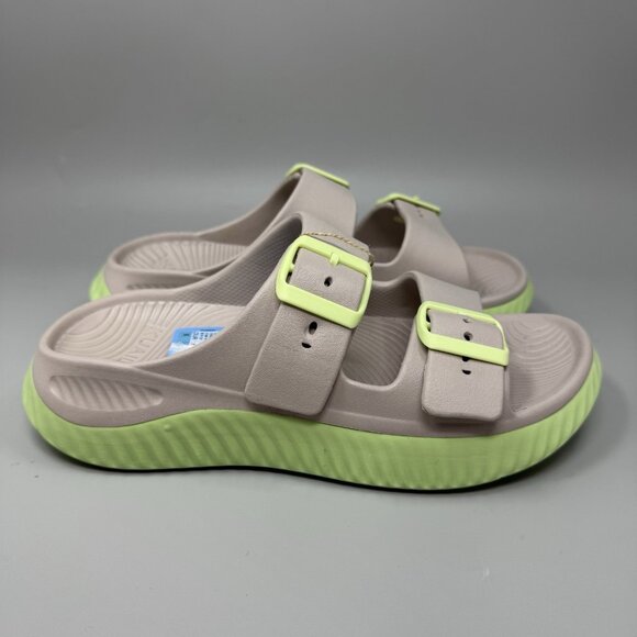 KuaiLu Recovery Sandals Green Sz Women's 9 Orthotic Thick Cushion Sport Slides - Picture 1 of 7